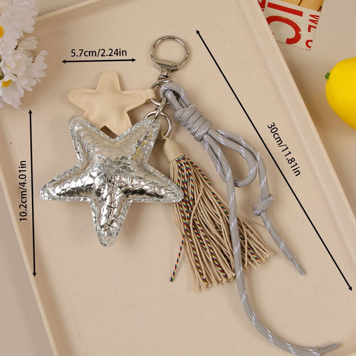 1 Piece Simple Series Casual Star PU Women's Bag Charms Picture5
