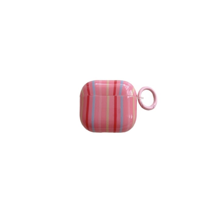 1 Piece Color Stripes  Women's Earphone Case Picture3