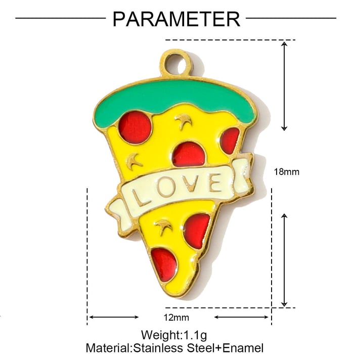 1 Piece Simple Series Cute Food Stainless Steel Gold Color Women's Pendants h5Picture2
