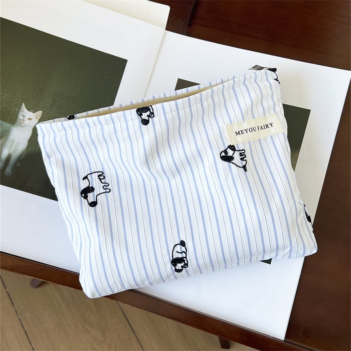 1 Piece Simple Cute Cartoon Puppy  Women's Makeup Bags