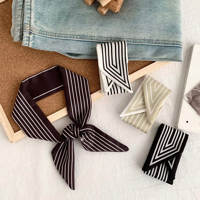 1 Piece Classic Strip Polyester Women's Summer Bandana Picture4