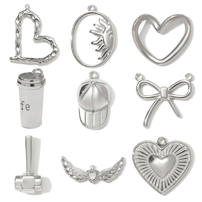 1 Piece Simple Heart Stainless Steel Women's Pendants h5Picture5