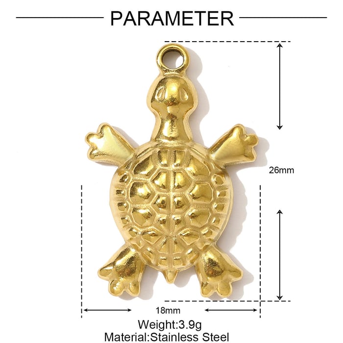 1 Piece Classic Animal Stainless Steel Gold Color Women's Pendants h5Picture2