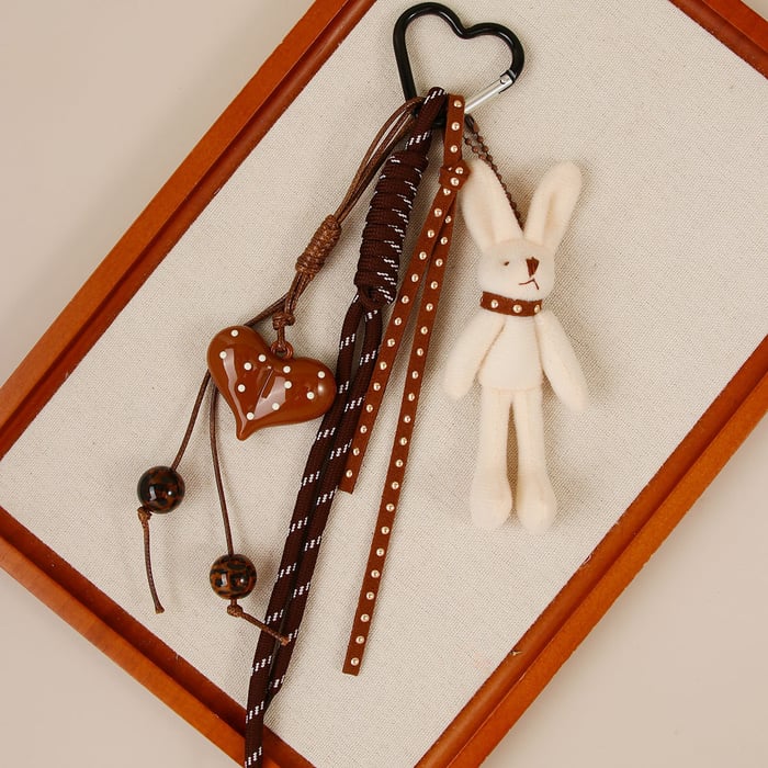 1 Piece Simple Series Cute Bunny  Women's Bag Charms Picture2