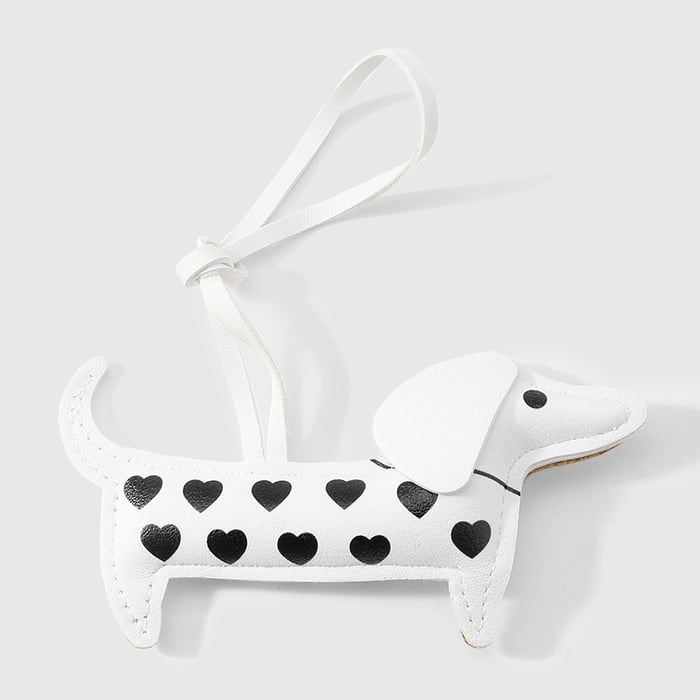 1 Piece Dachshund Cartoon Leather Women's Bag Charms Picture6