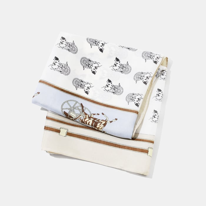 1 Piece Retro Horse Pattern Polyester Bandana Picture3