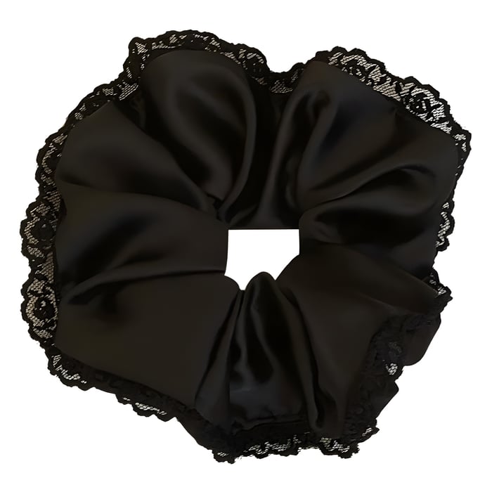1 Piece Romantic Black Lace Polyester Women's Scrunchies Picture5