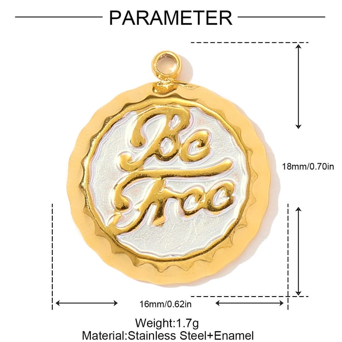 1 Piece Simple Rugby Shape Stainless Steel Women's Pendants h5Picture2