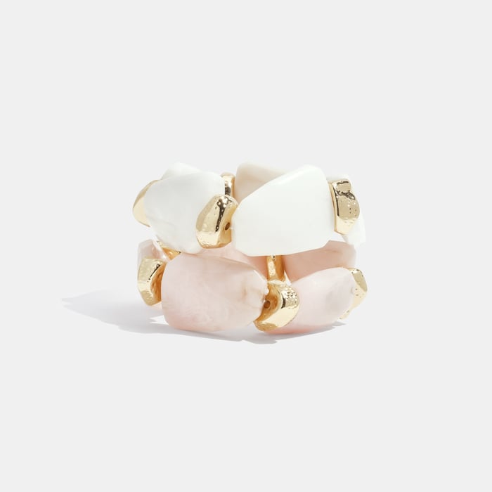 1 Piece Retro Irregular Shape Acrylic Beaded Bracelet Picture5