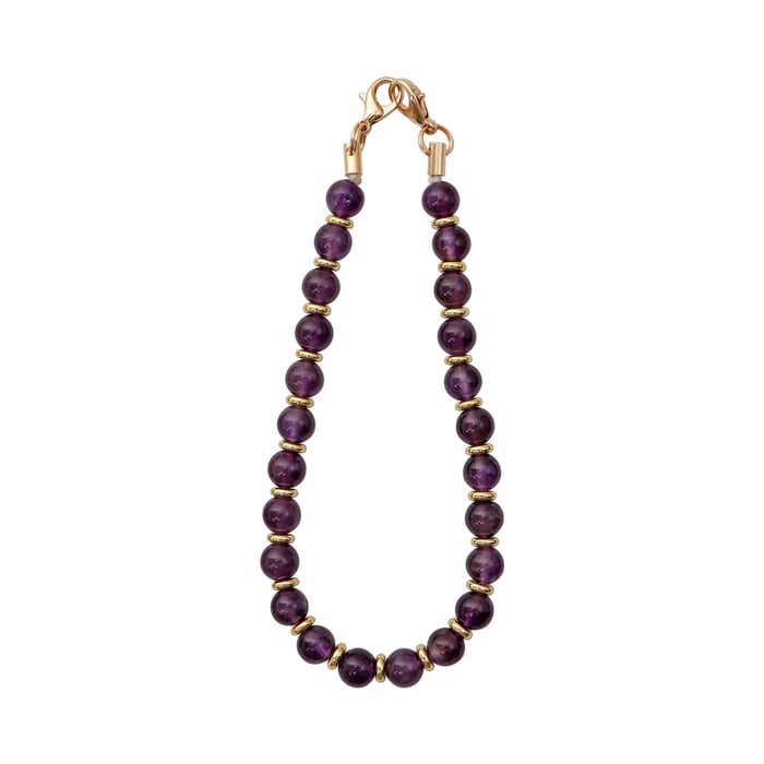1 Piece Retro Beads Natural Stones Phone Chain