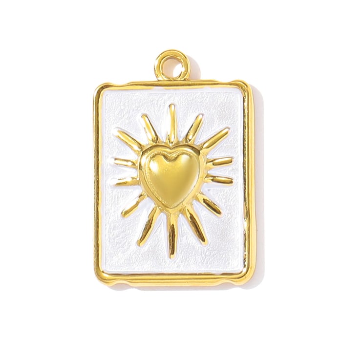 1 Piece Romantic Heart Stainless Steel Women's Pendants