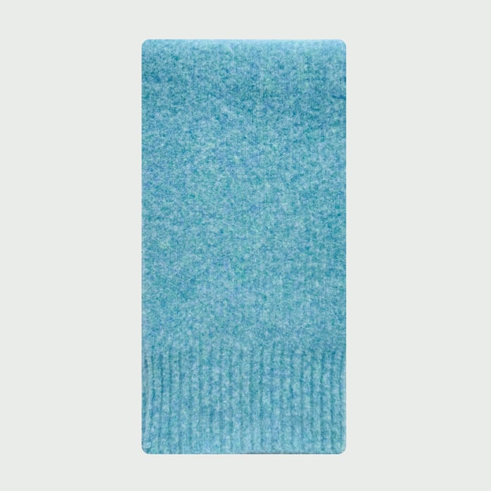 Écharpe d'hiver simple en laine mélangée de couleur unie, 1 pièce
