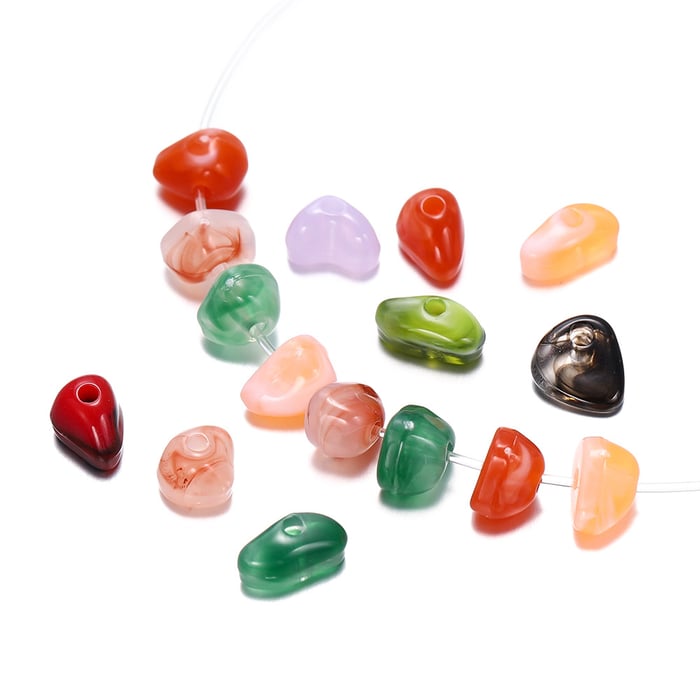 1 Bag of Classic Irregular Shape Acrylic Jewelry Beads h5Picture2