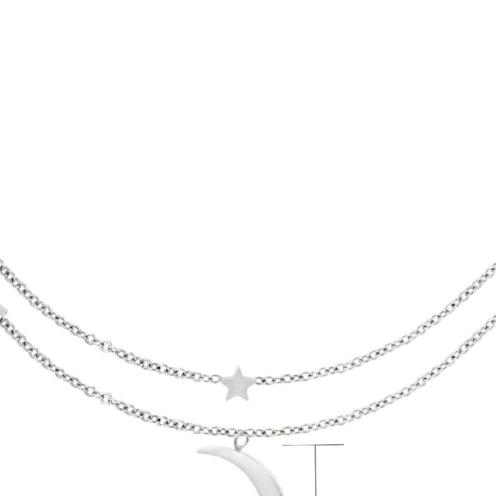 Double necklace moon and stars Picture7