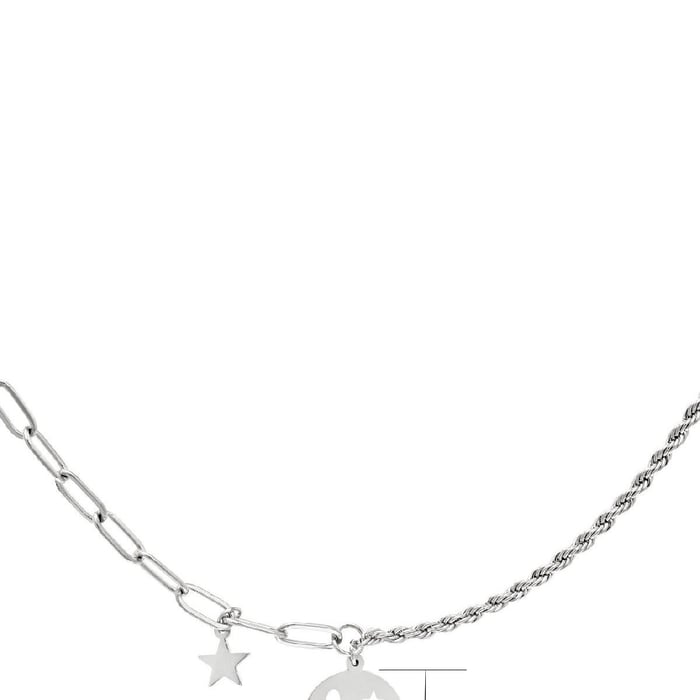 Stainless steel necklace smiley and star Picture5