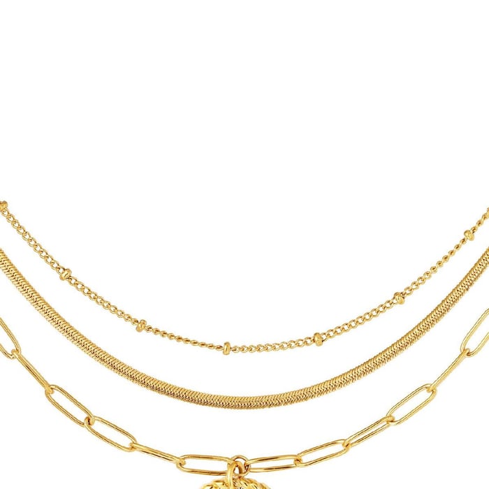 Layered necklace with moon Picture7