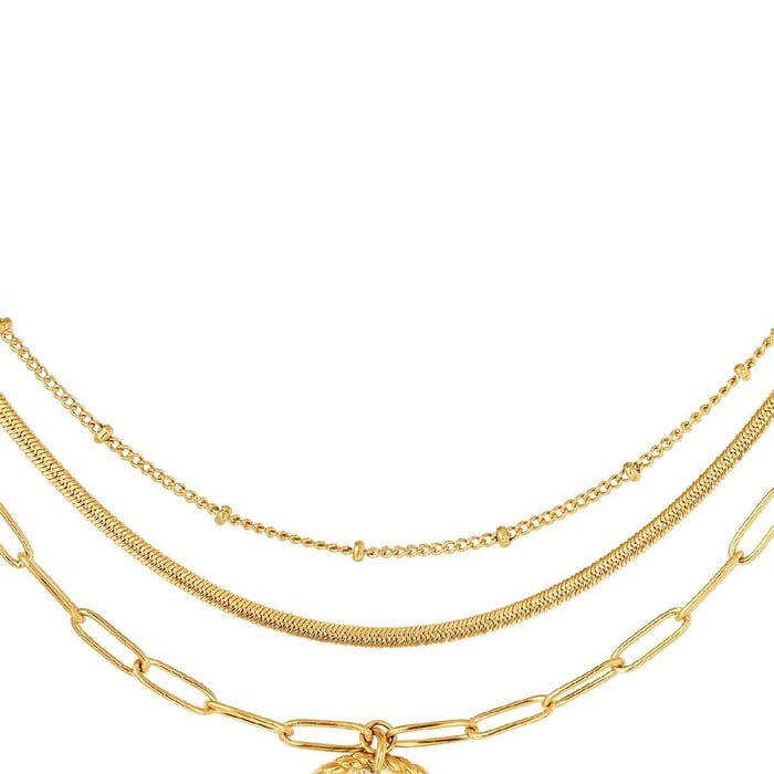 Layered necklace with moon Picture3