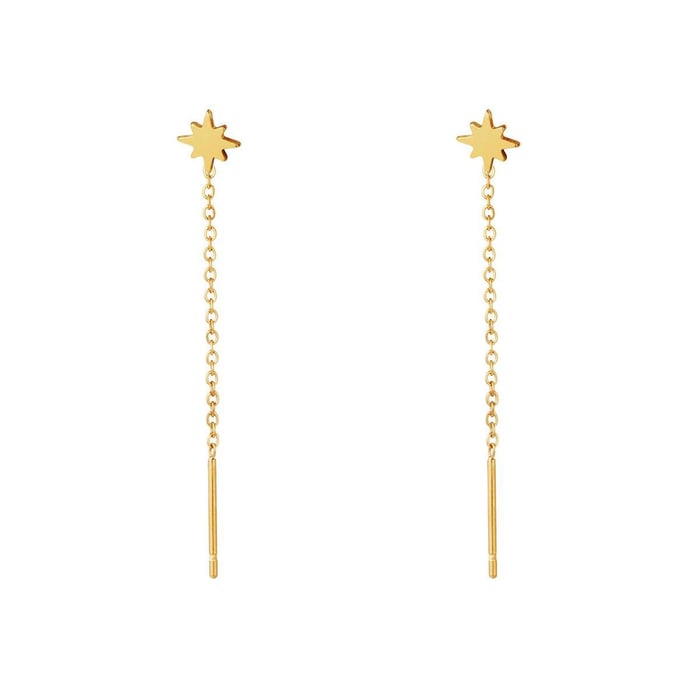 Boucles d'oreilles pendantes papillon h5Image4