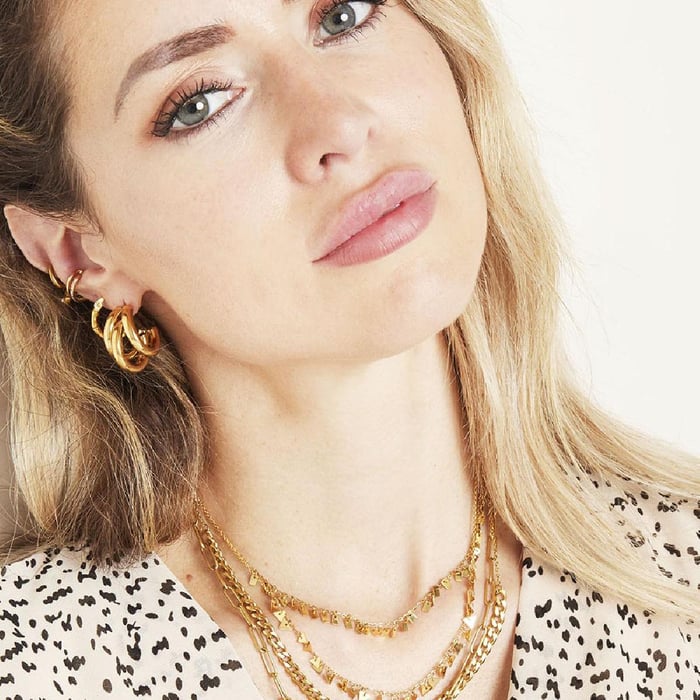 Necklace Floating Rectangles Picture6