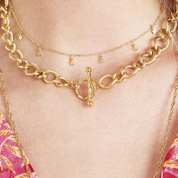 Necklace Floating Stars Picture3