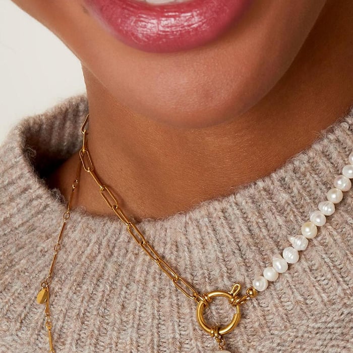 Necklace pearly side Picture4