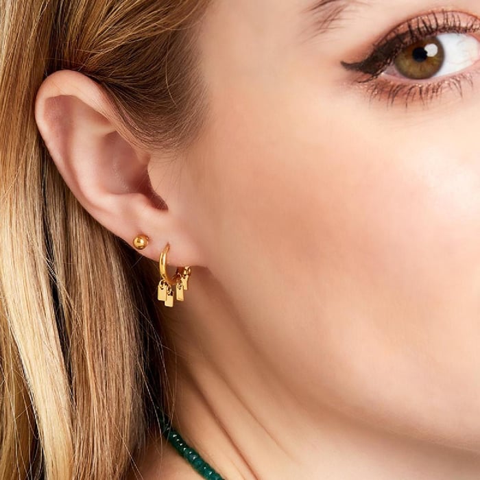 Earrings Floating Rectangles Picture4