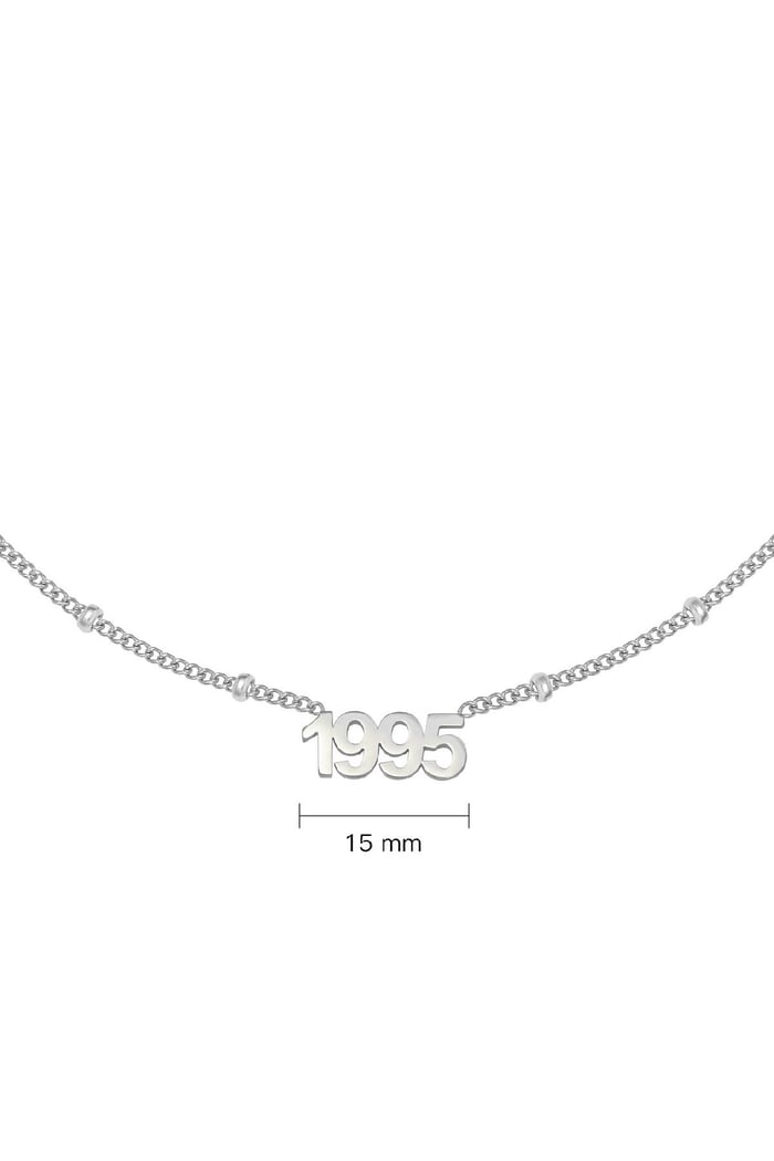Necklace Year 1995 Silver Color Stainless Steel Picture2