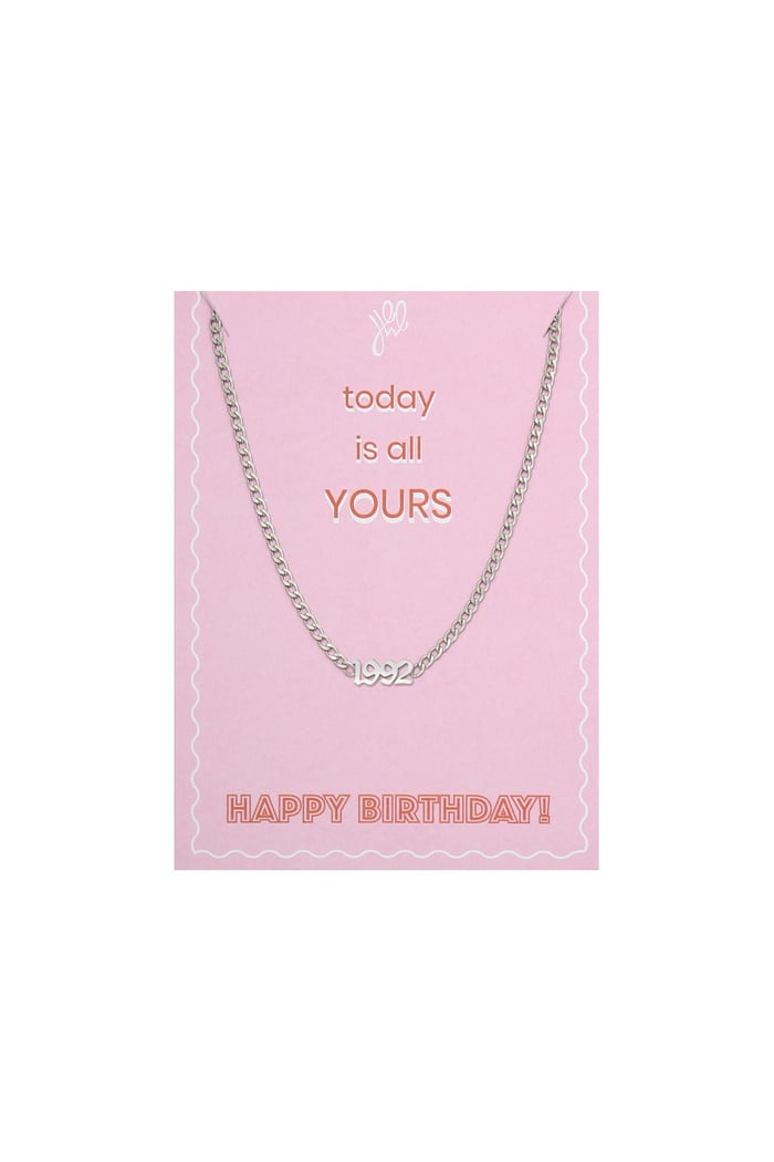 Halskette Today Is Yours - 1985 Silber Edelstahl