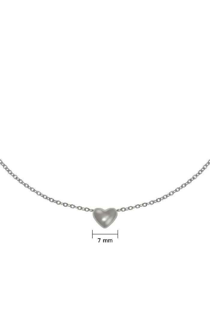 Necklace Always in my Heart Silver Color Stainless Steel h5Picture3