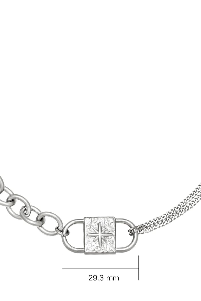 Ketting Chunky Lock Zilver Stainless Steel Afbeelding4