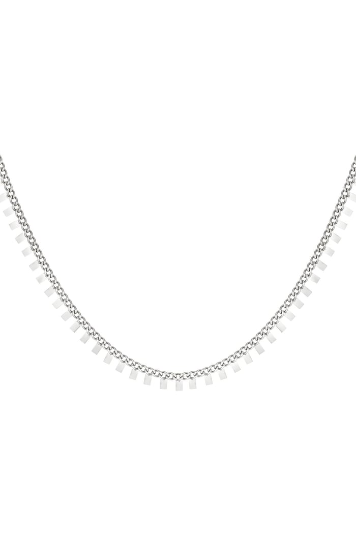 Roestvrijstalen ketting vierkanten Goud kleur Stainless Steel