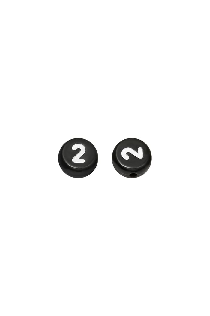 Beads Number 0 - 4MM Noir Plastique