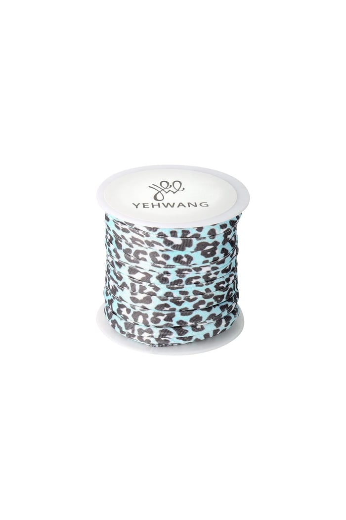 DIY Elastic Band Leopard - 6MM Blauw Nylon