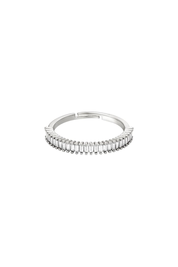 Kupfer verstellbarer Ring farbig Weiß One size
