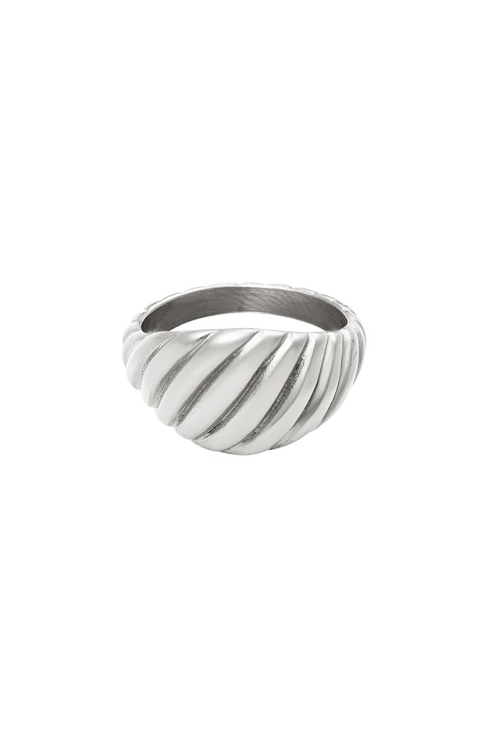 Baquette ring Goud kleur Stainless Steel 16 