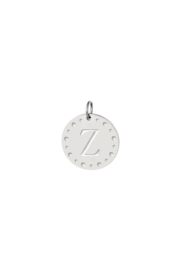 Kreis Charm Initiale A Silber Edelstahl 