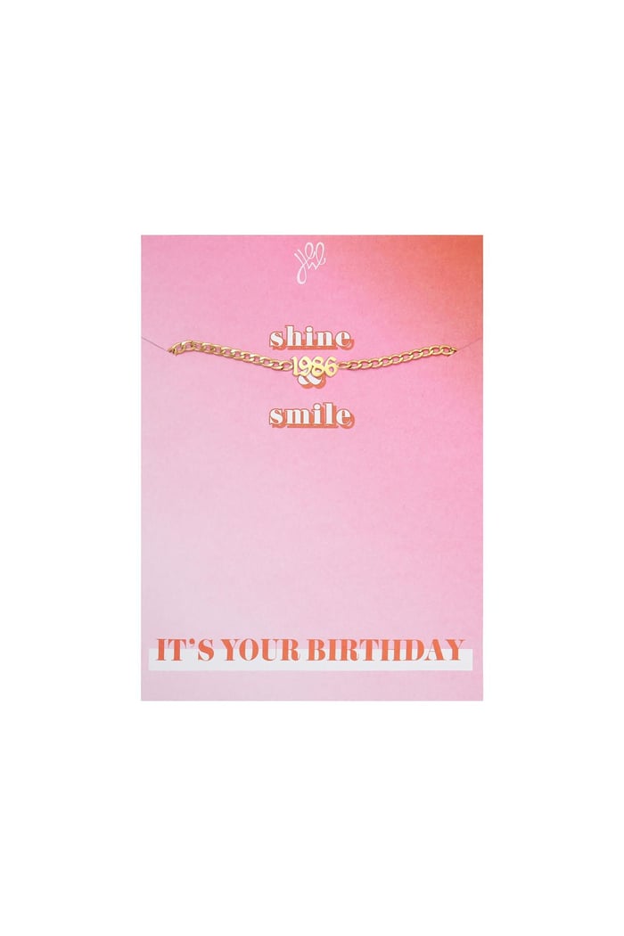 Armband It's Your Day - 1985 Goldfarbe Edelstahl