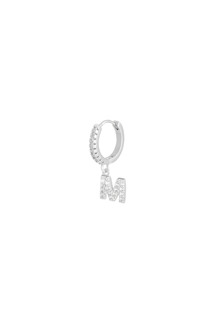 Oorbellen Letter E Zwart Copper 