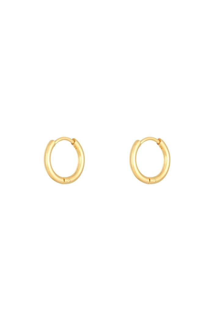Orecchini Cerchietti 1,4 cm Silver Color Stainless Steel