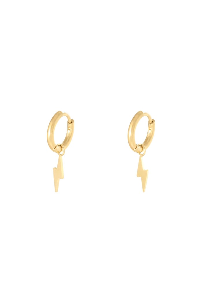 Ohrringe Bolt Goldfarbe Edelstahl