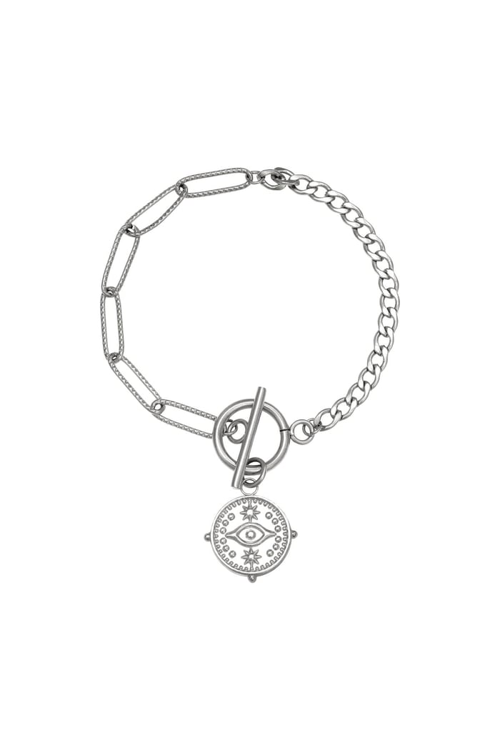 Bracelet Locked Eye Couleur or Acier inoxydable