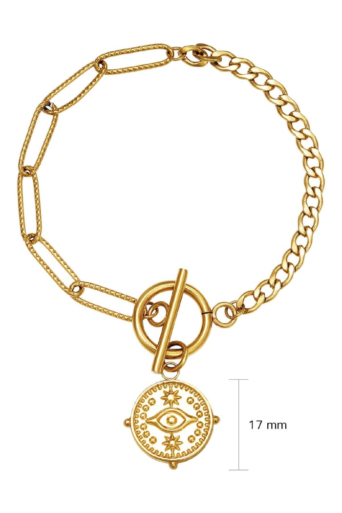 Bracelet Locked Eye Couleur or Acier inoxydable h5Image2