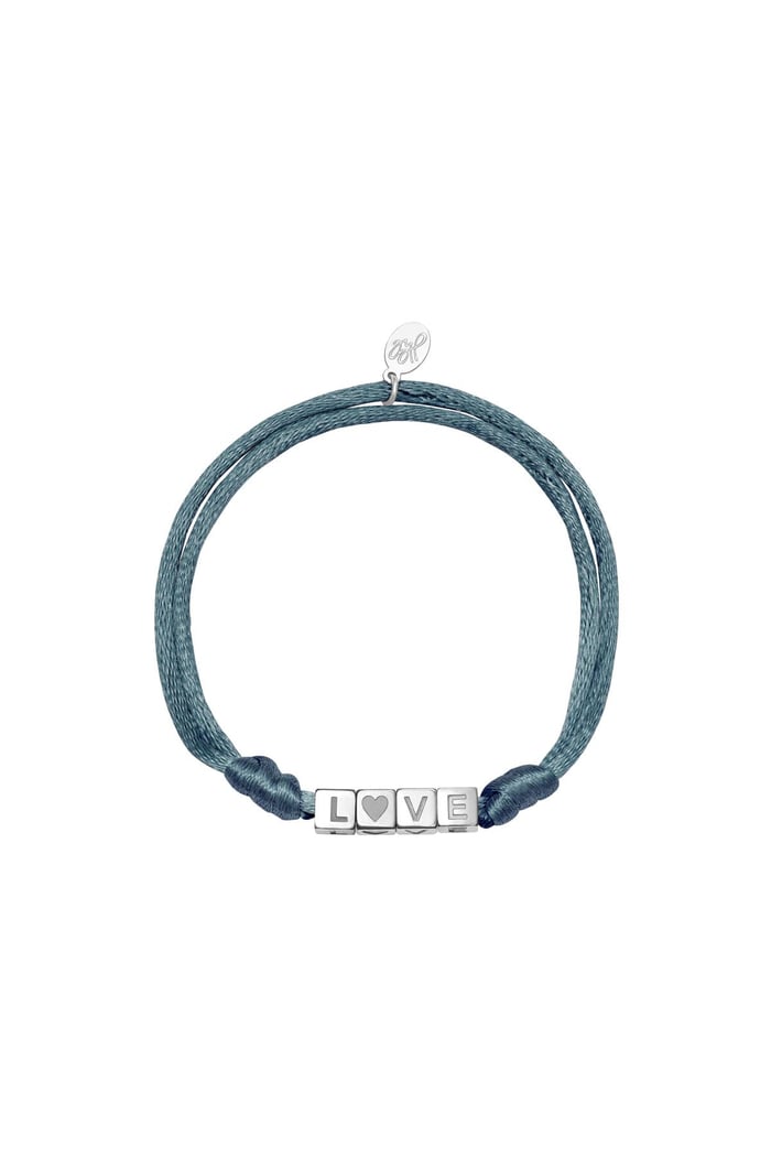 Armband Satin Love Roze Stainless Steel 