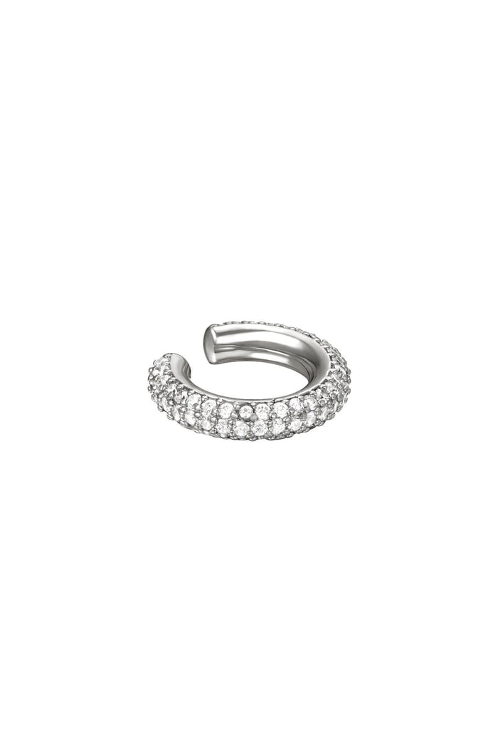 Pietre di zircone del polsino dell'orecchio Black & Silver Color Copper