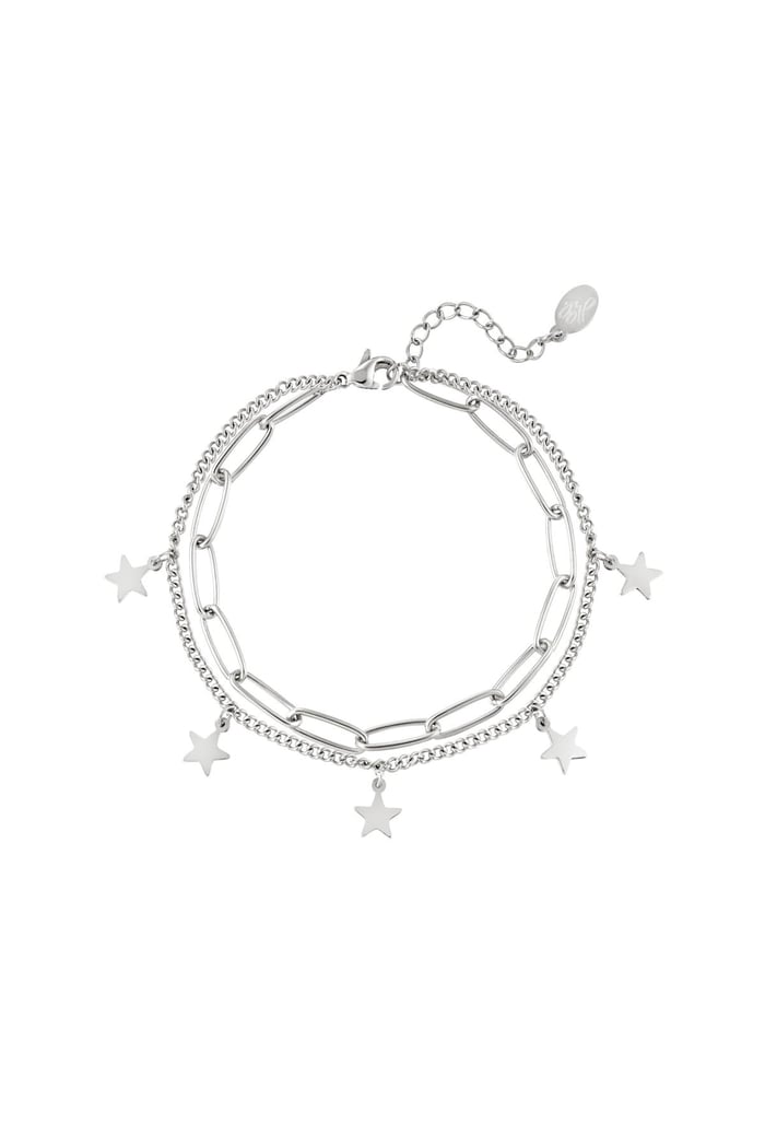 Armbandkette Star Goldfarbe Edelstahl