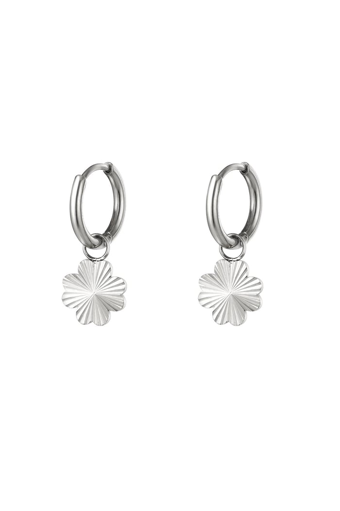 Stainles steel earrings clover Gold Color Stainless Steel
