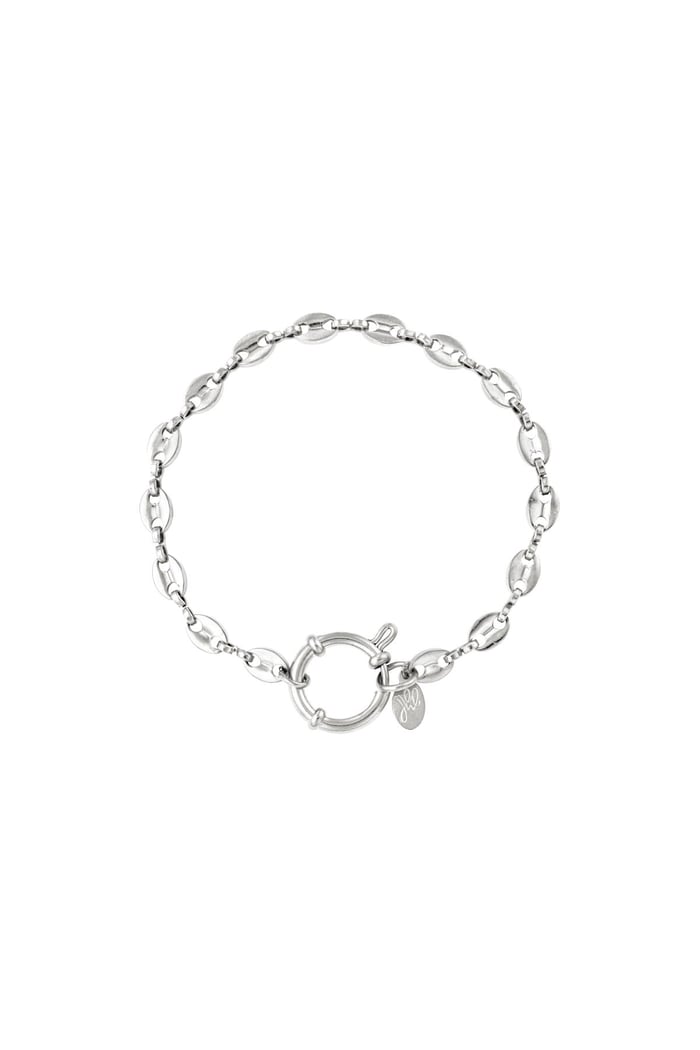 pulsera de acero inoxidable con eslabones