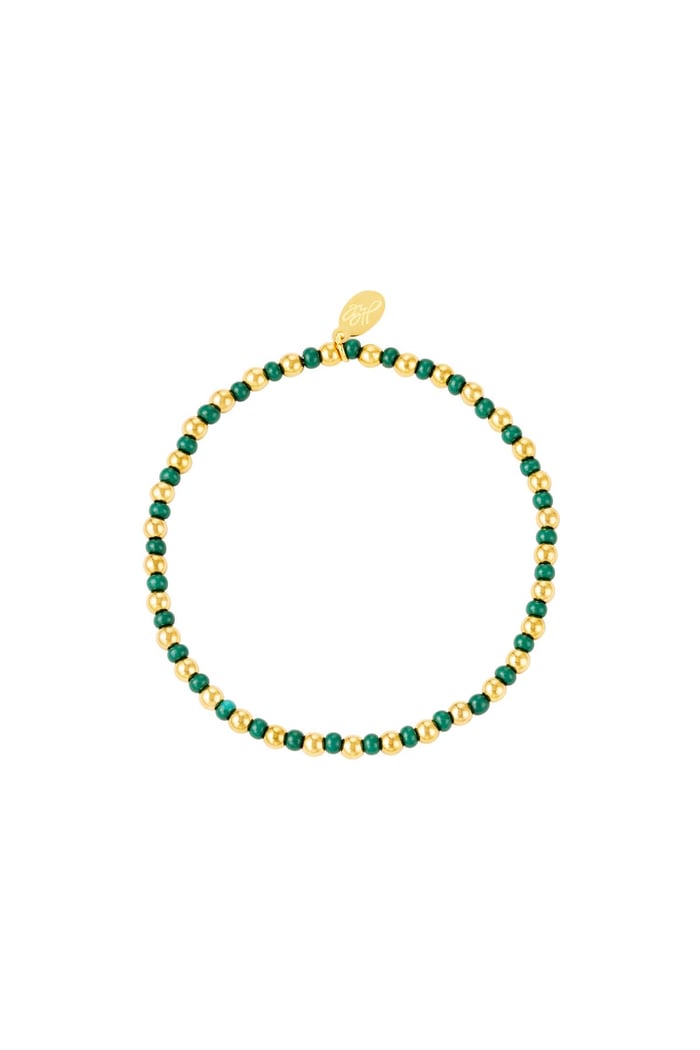 Armband zweifarbig Grün Edelstahl