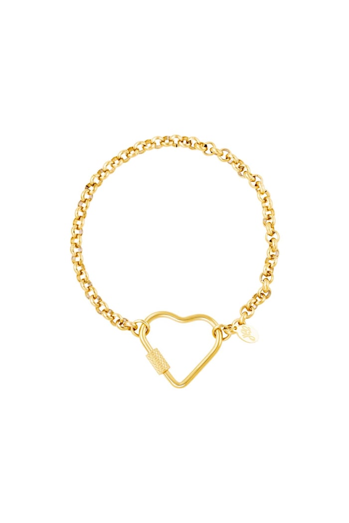stainless steel bracelet heart  