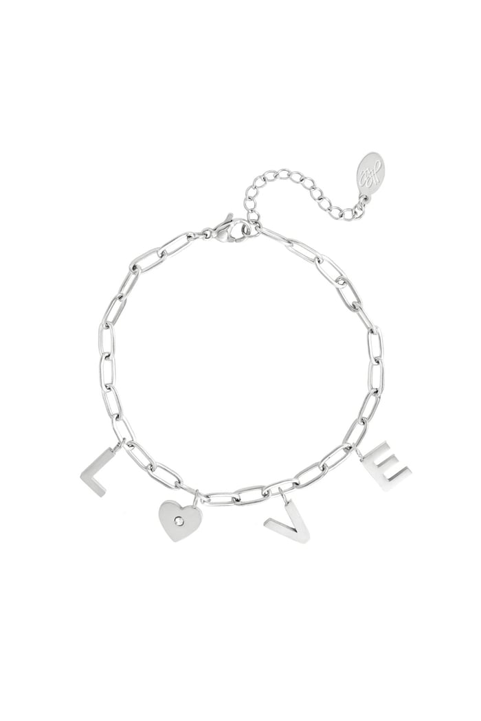 Armband Liebesherz Goldfarbe Edelstahl